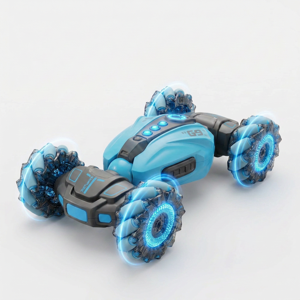 &nbsp;RC Car Stunt Car para Niños, Coche a Control Remoto 360° con Acrobacias y Giros, Auto RC Todoterreno para Niños y Niñas, Juguete de Carreras y Regalo de Cumpleaños