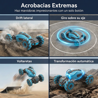 &nbsp;RC Car Stunt Car para Niños, Coche a Control Remoto 360° con Acrobacias y Giros, Auto RC Todoterreno para Niños y Niñas, Juguete de Carreras y Regalo de Cumpleaños
