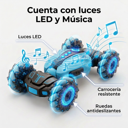 &nbsp;RC Car Stunt Car para Niños, Coche a Control Remoto 360° con Acrobacias y Giros, Auto RC Todoterreno para Niños y Niñas, Juguete de Carreras y Regalo de Cumpleaños