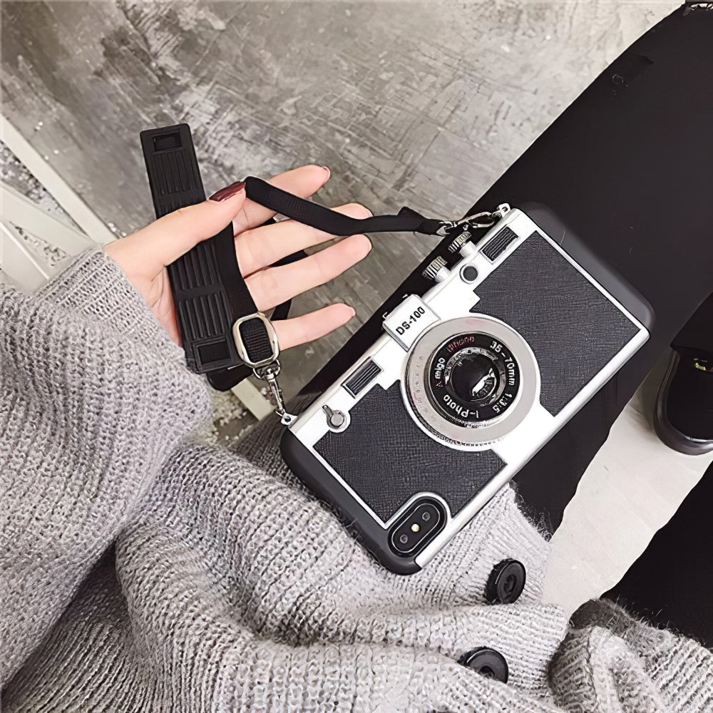 Cover Emily in Paris para iPhone X, Funda de Silicona y TPU con Correa, Funda Tipo Cámara