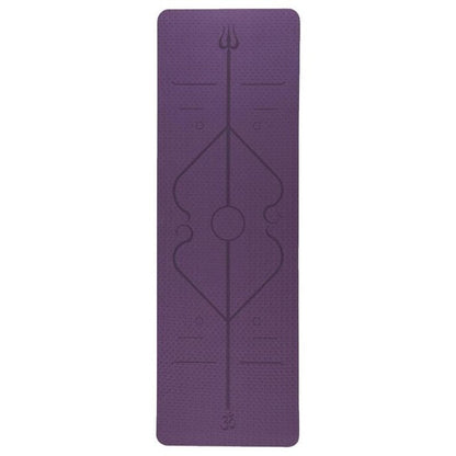 Yoga Mat with Position Line