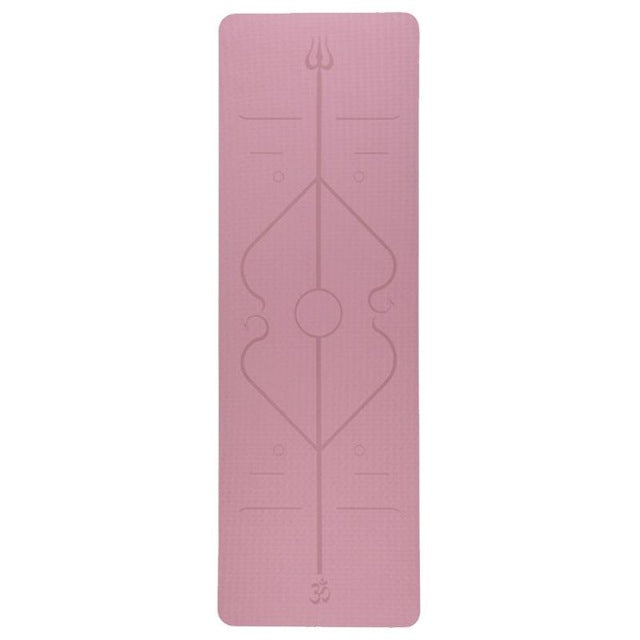 Yoga Mat with Position Line