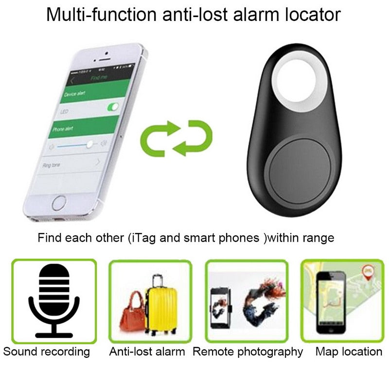 Pets Mini Smart GPS Tracker Bluetooth Anti-Lost Waterproof Tracer for Pet Dog Cat Keys Wallet Bag Kids Tracking Finder Equipment