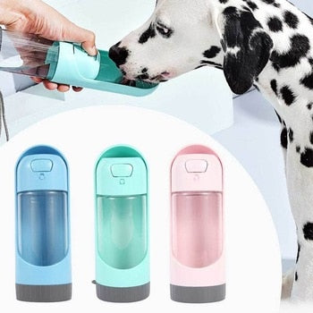 Botella de agua portátil para perros y mascotas